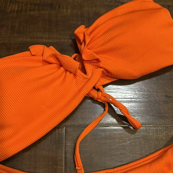 New Orange 2 Pc Bikini Amazon Size M - Picture 2 of 3